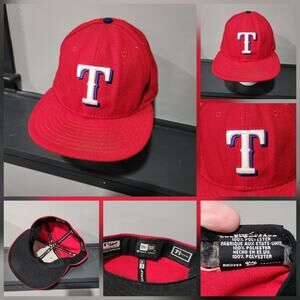 Texas Rangers‎ New Era 59Fifty Mens Size 7 5/8 MLB Baseball Hat Cap USA Made